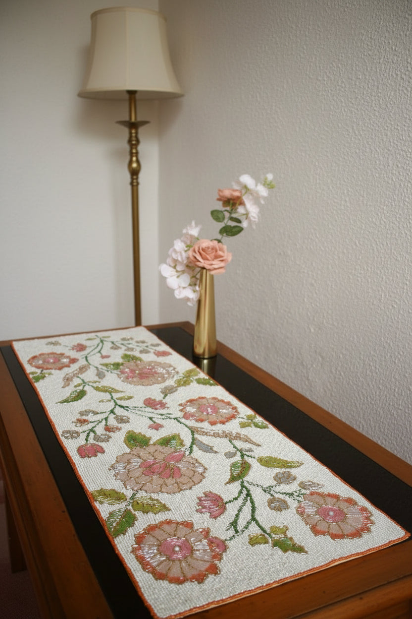 Blossoms in Beads - Beaded Runner