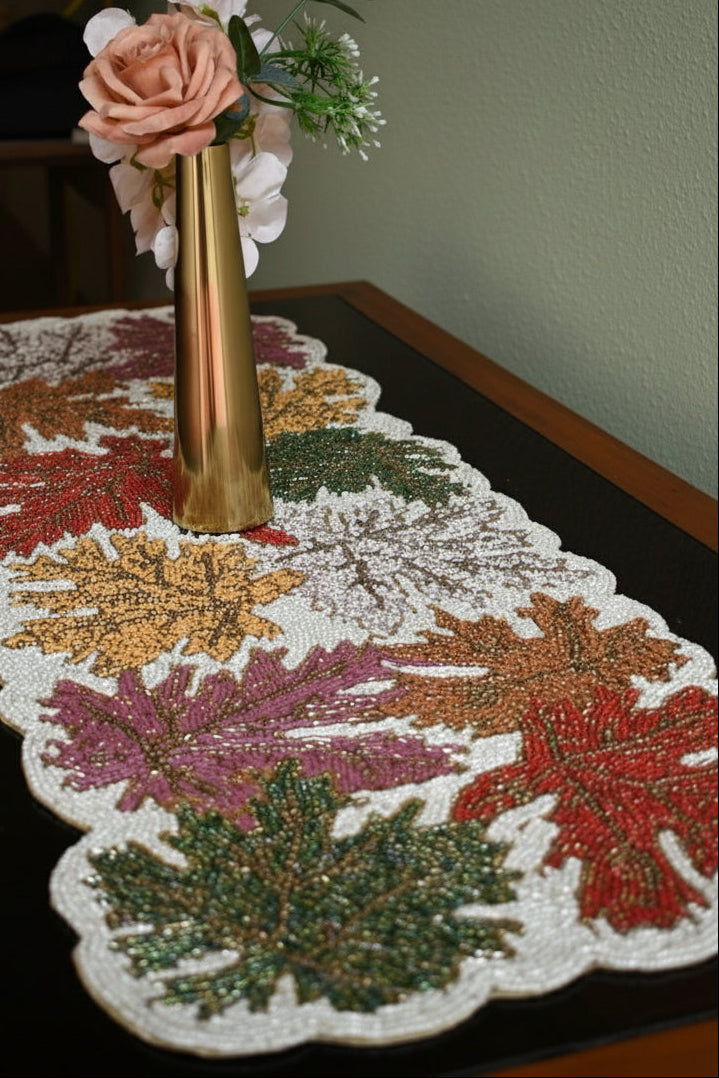 Autumn themed Beaded Runner