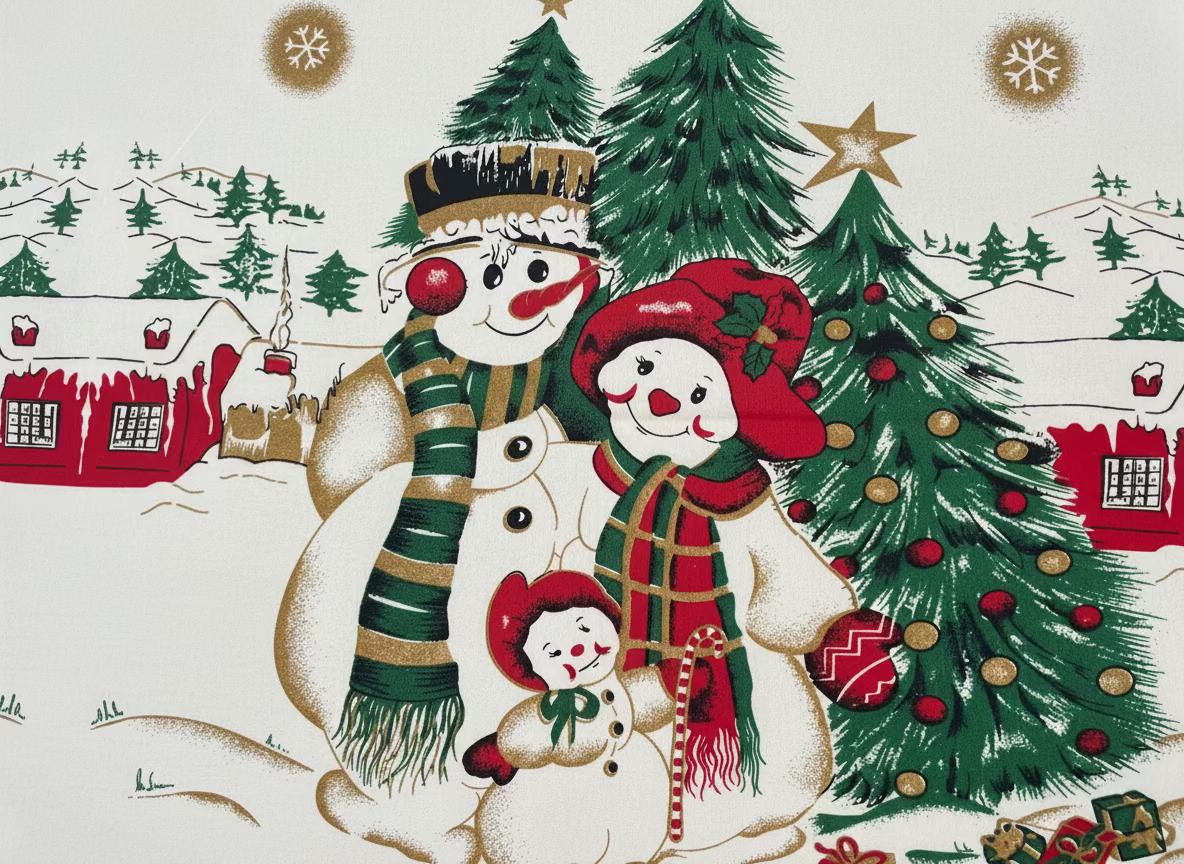 Snowman Family Table cloth