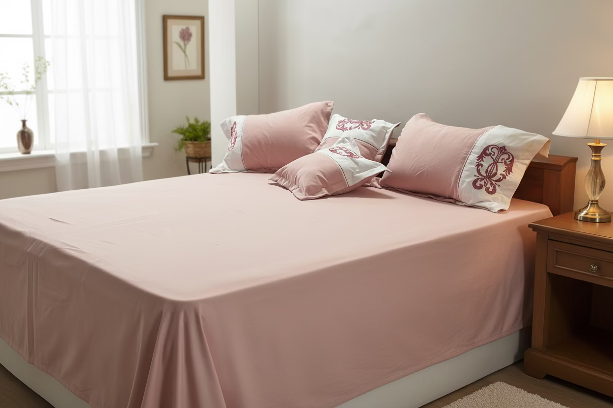 Rose Glace- 5 piece bedsheet set