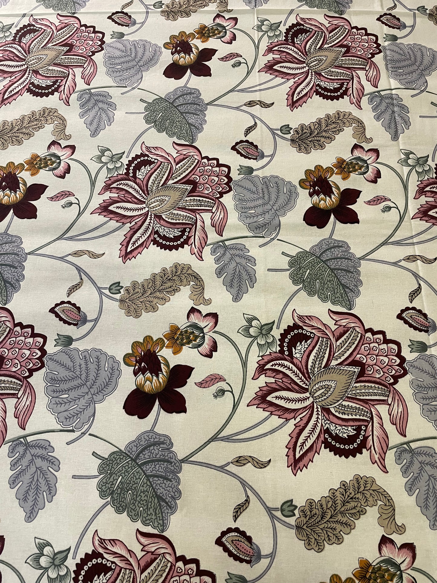 Floral Maroon Bed Linen Set