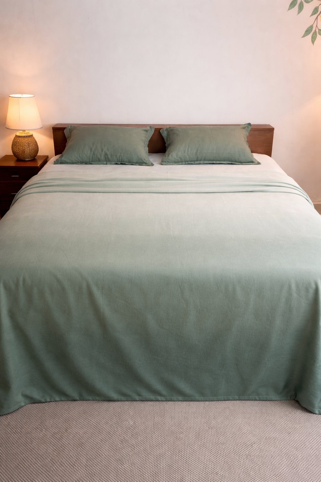 SAGE DRIFT, Kingsize Bed- set, Flatsheet