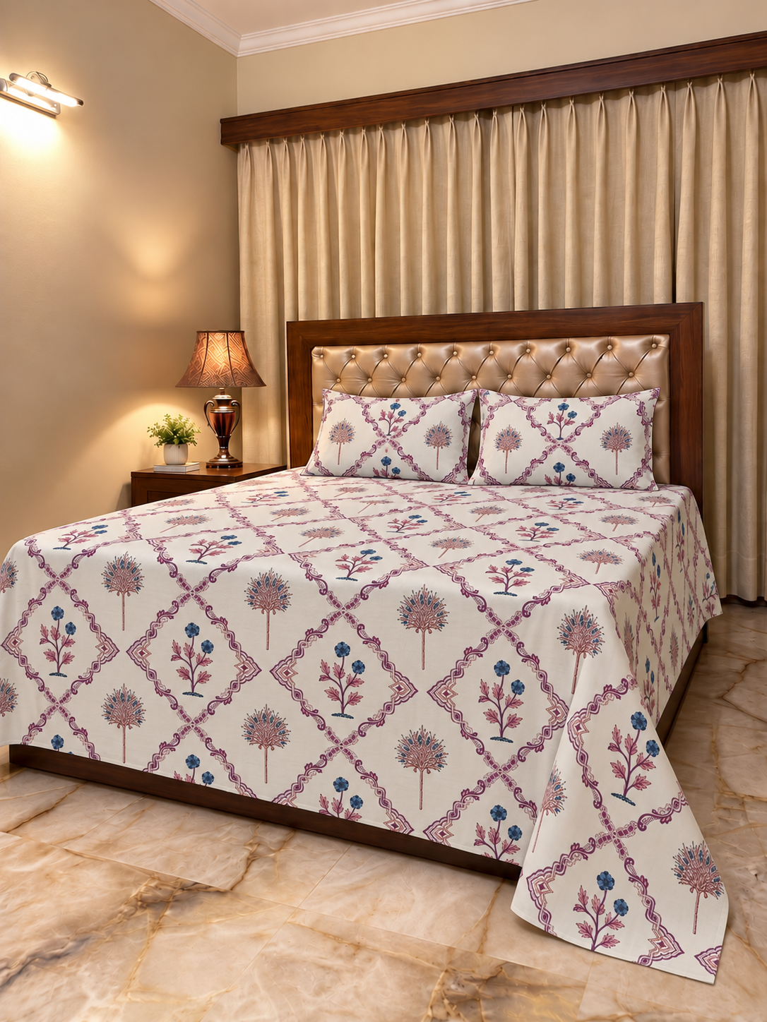 PLUM TRELLIS BEDSET