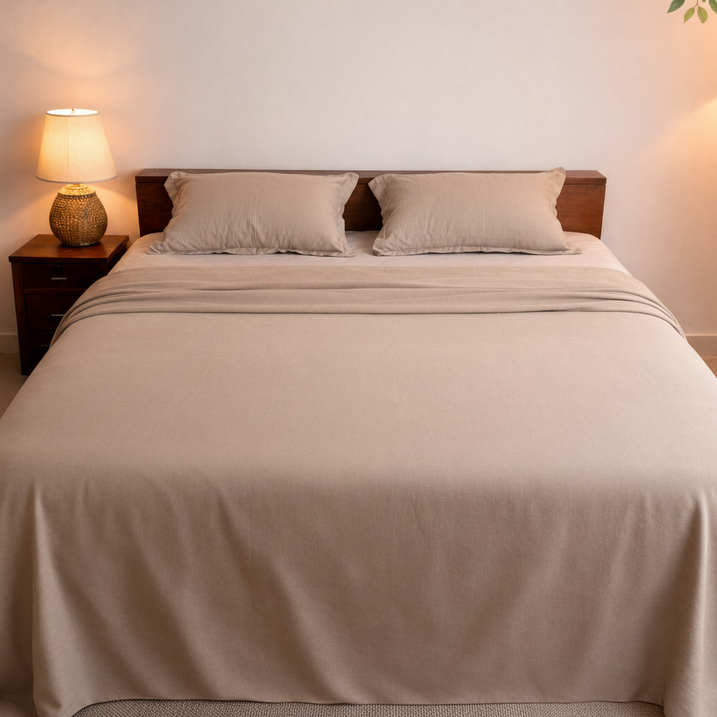 CHOCOLATE DRIFT Kingsize Bed- set, Flatsheet
