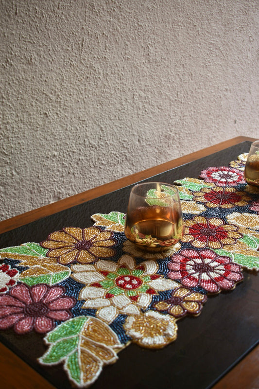Vibrant Beaded Runner