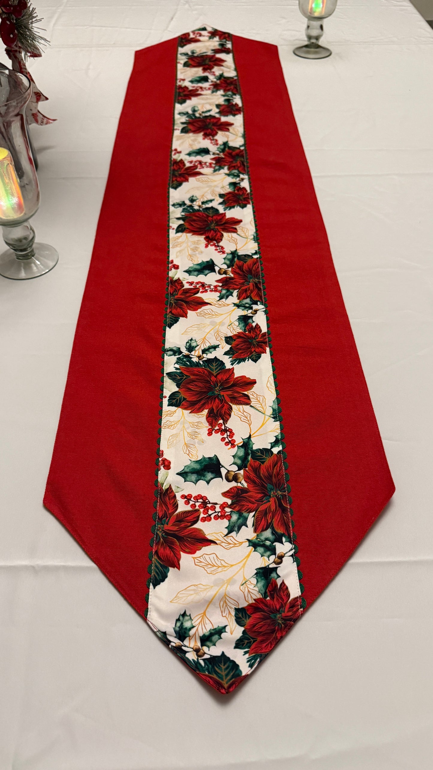 Poinsettia Runner available in two colours