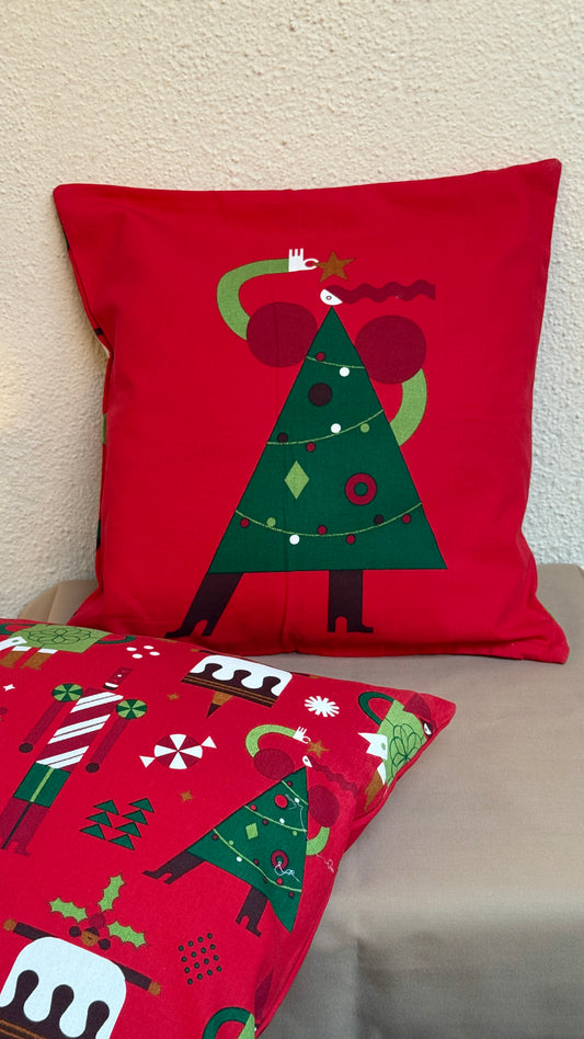 Double sided Christmas Print Cushion Cover