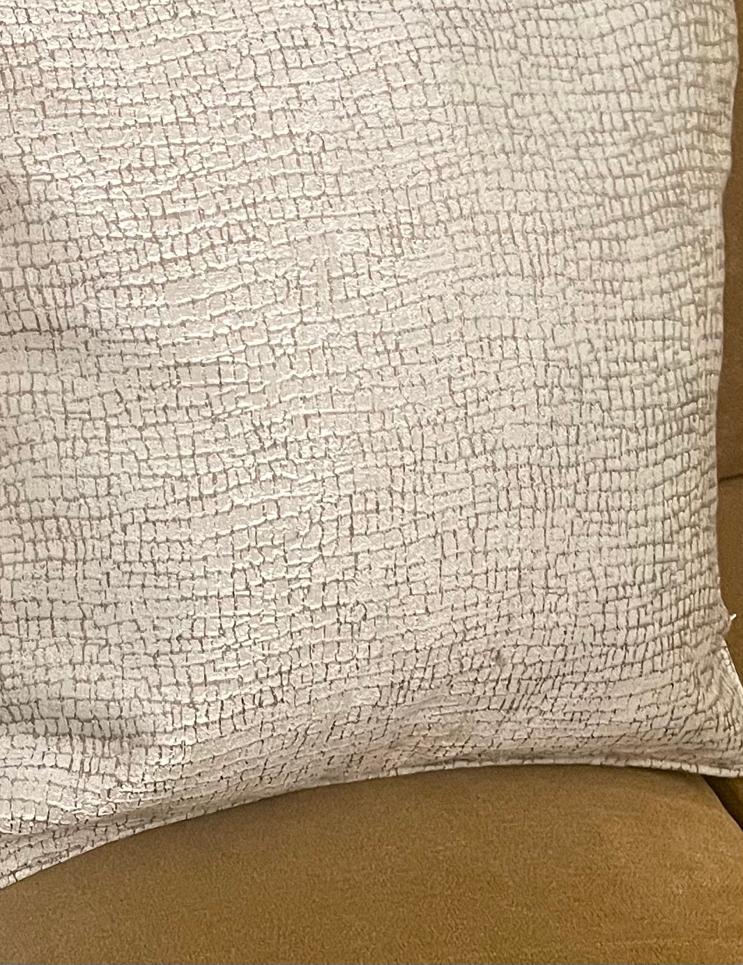 Jacquard Satin with a crocodile leather print - Set of 2