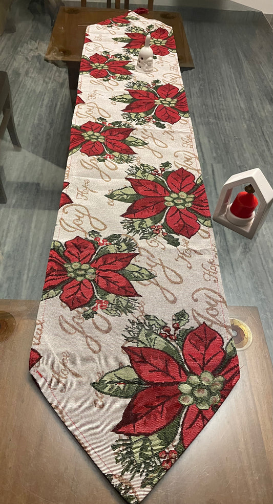 Poinsettia Floral Runner