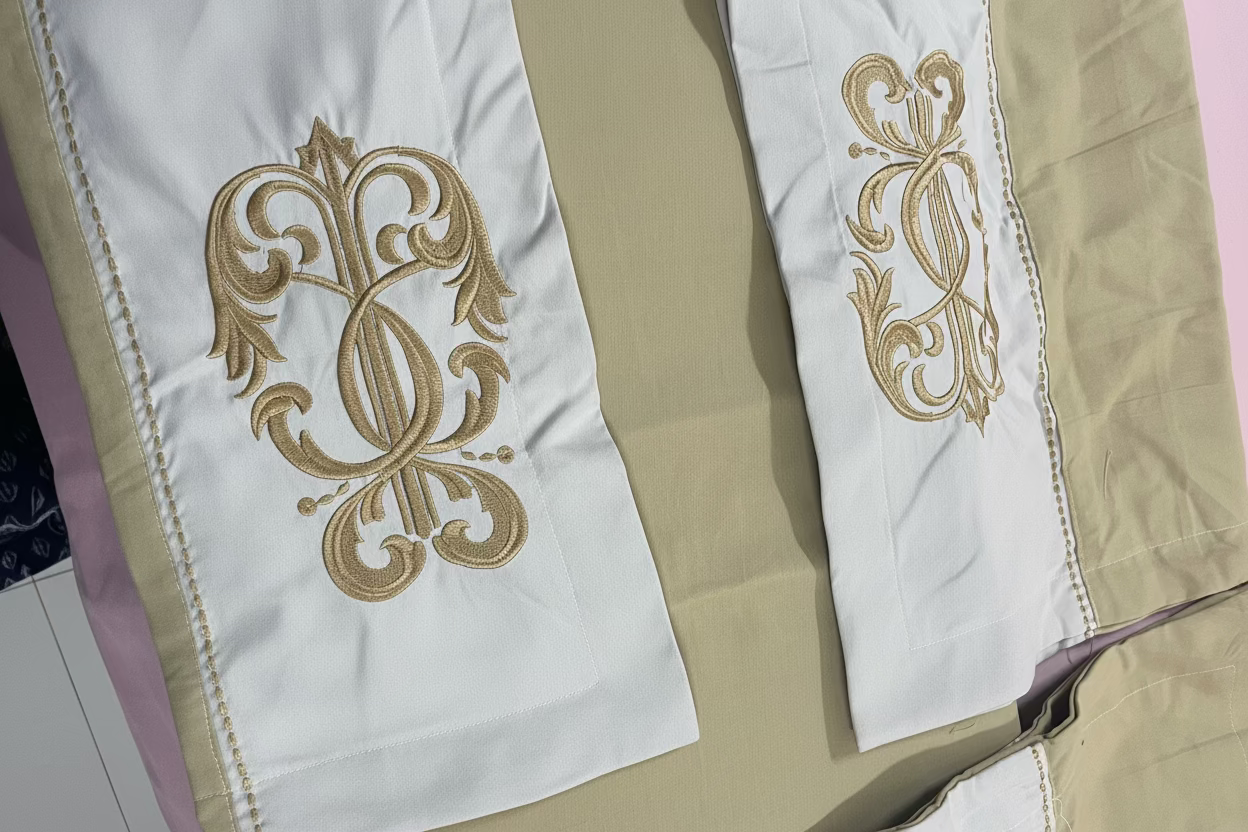 Golden Glace- 5 piece bedsheet set