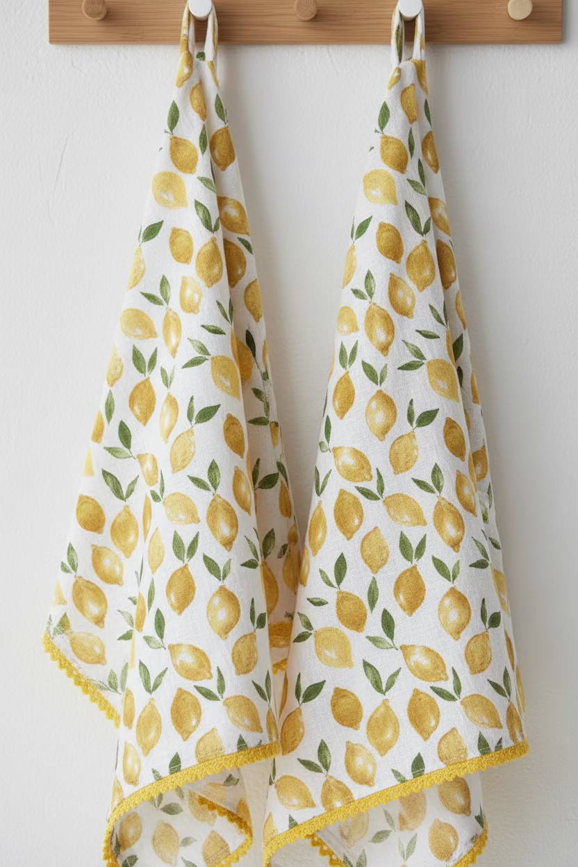 Zesty Lemon Tea Towels