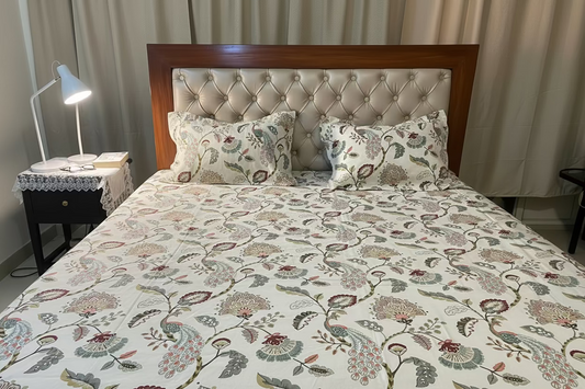 Peacock Multicolour Bed linen