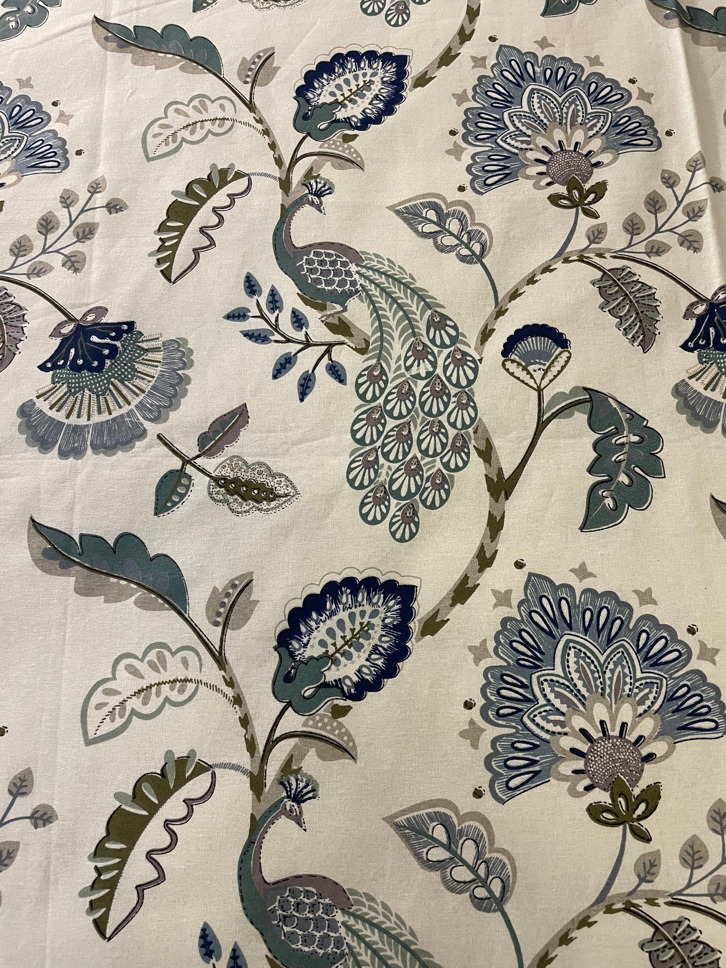 Peacock Blue Floral Bed Linen