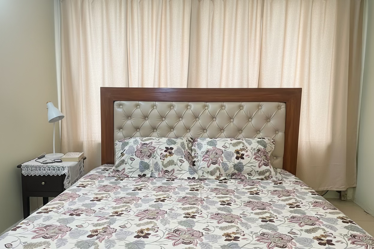 Floral Maroon Bed Linen Set