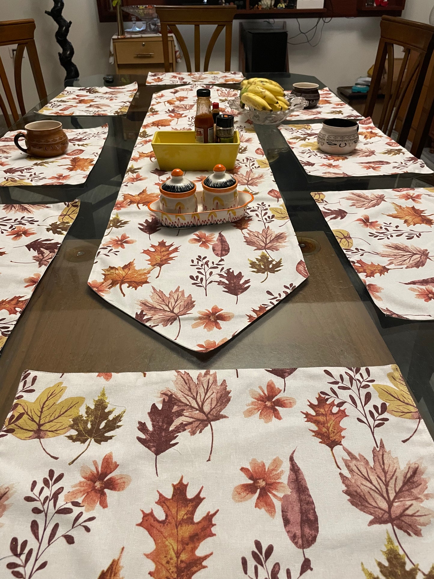 Autumn Leaf Table Mats -Set of 6 and 4