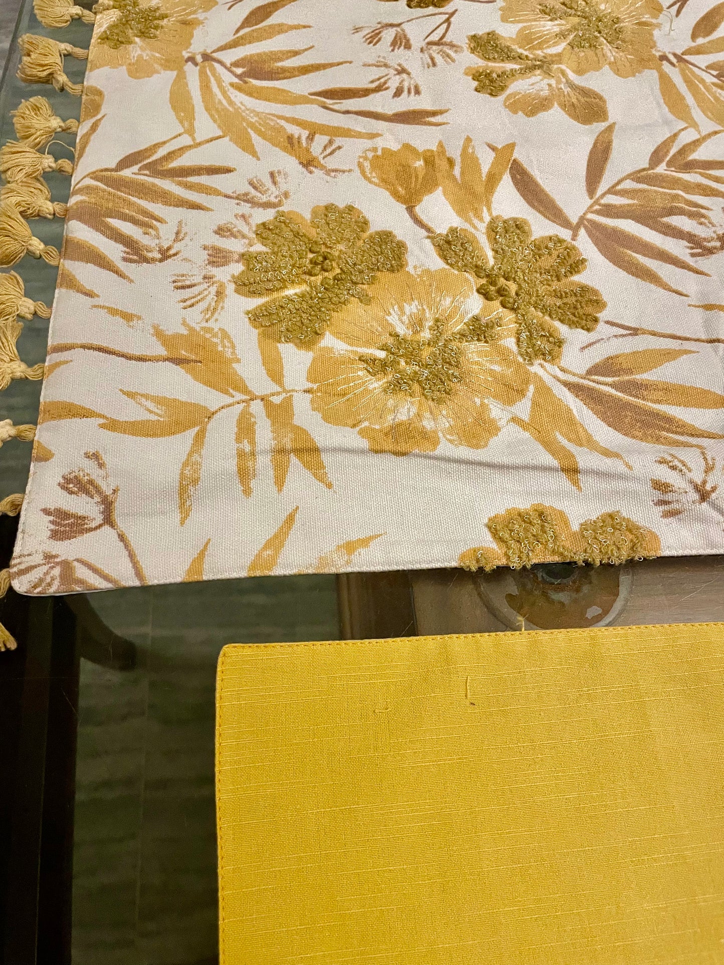 Golden Bloom Table Runner