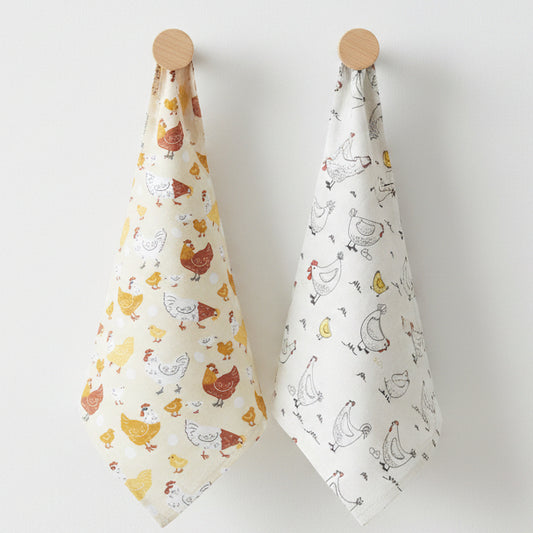 Farmyard Friends Tea Towels - Set of 2
