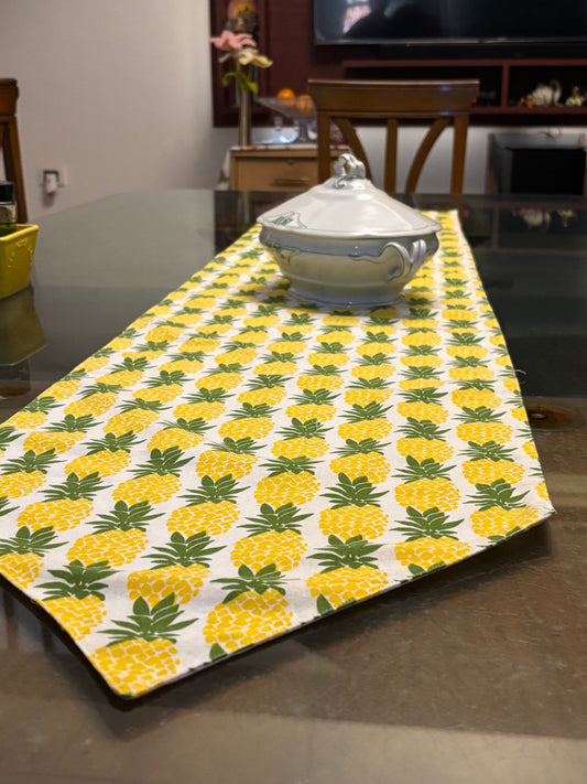 Pineapple Print Table Runner