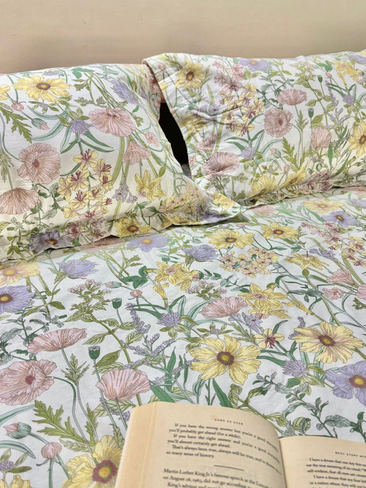 VERDANT - Fitted Bedsheet - King size Bedsheet